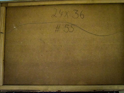 Jean-Baptiste Bottex (1918-1979) 24"x36" Cap-Haitian Streets  Oil on Board Framed Painting #1RS