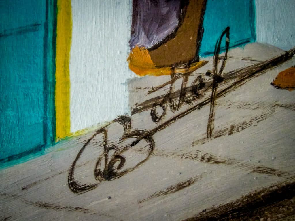 Jean-Baptiste Bottex (1918-1979) 24"x36" Cap-Haitian Streets  Oil on Board Framed Painting #1RS