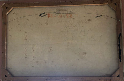 Galland Semerand (1953-2019) 24"x36" Gingerbread Oil on Canvas Unframed Painting #4-2-95GSN-NY