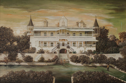Galland Semerand (1953-2019) 24"x36" Oloffson Hotel 1981 Oil on Canvas Painting #8-3-95GN-HA-Foundation Marie & Georges S. Nader