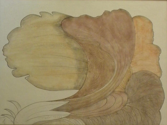 Tebo Abstract Female Profiles, original 30×40 signed and numbered 33/343 beside the artist's signature, mixed media on canvas depicting overlapping female silhouettes in flowing organic forms. Ships from a private collection in Florida with a Certificate of Authenticity.