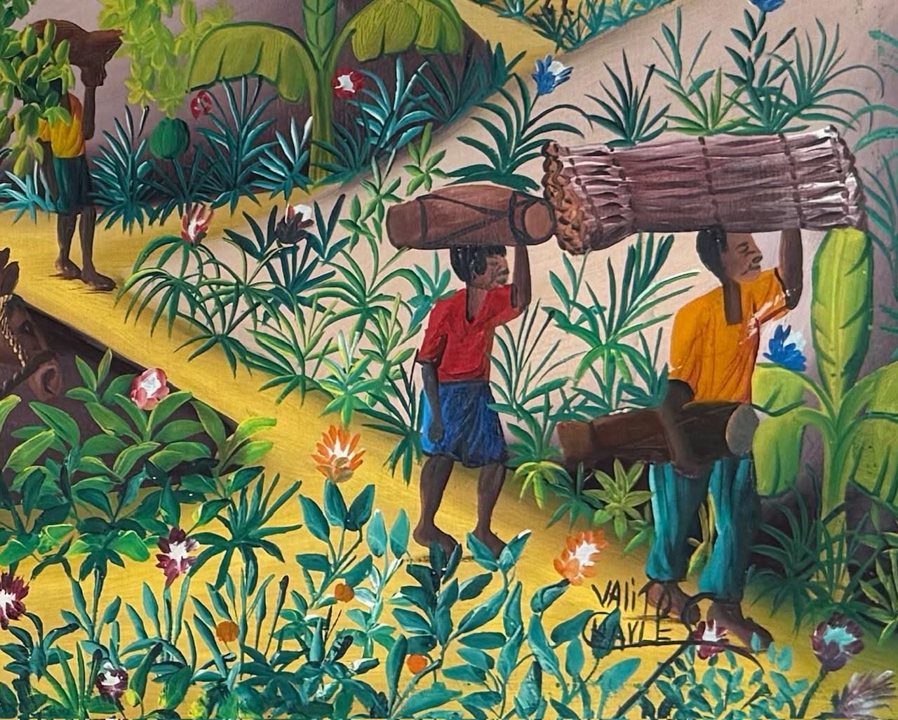 Valito Charles 16"x24" The Donkey c1980 Oil on Canvas Painting #100MFN