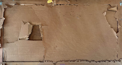 Wilmino Domond (1925-2006) 24"x48" Adam in Eden Paradise 1967 Oil on Board Painting #1CZ