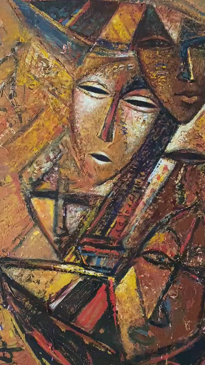 Philippe Dodard 36"x24" Mariage d’ Amour 2026 Acrylic on Canvas Unframed Painting #37JN-HA