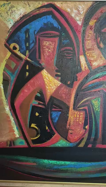 Philippe Dodard 24"x 20" Quête d'Espoir 2025 Acrylic on Canvas Unframed Painting #33JN-HA