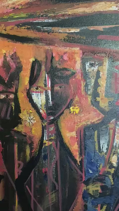 Philippe Dodard 24"x 20" Crepuscule 2025 Acrylic on Canvas Unframed Painting #32JN-HA