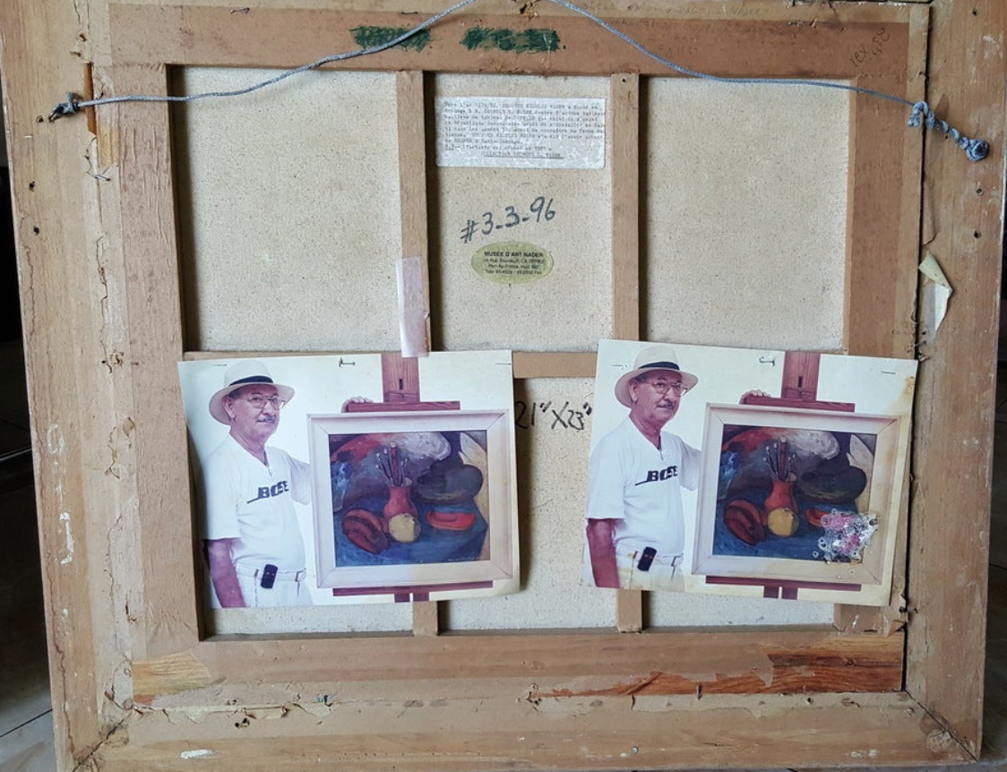 Angel Botello 21"x23" Still Life Oil on Canvas Painting 