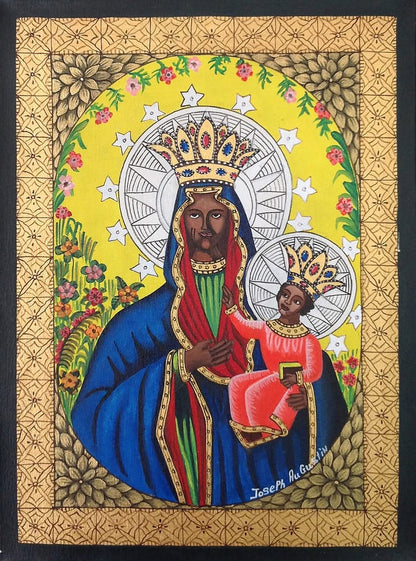 Joseph Augustin 16"x12" Madonna  Oil on Masonite #1319GN-HA