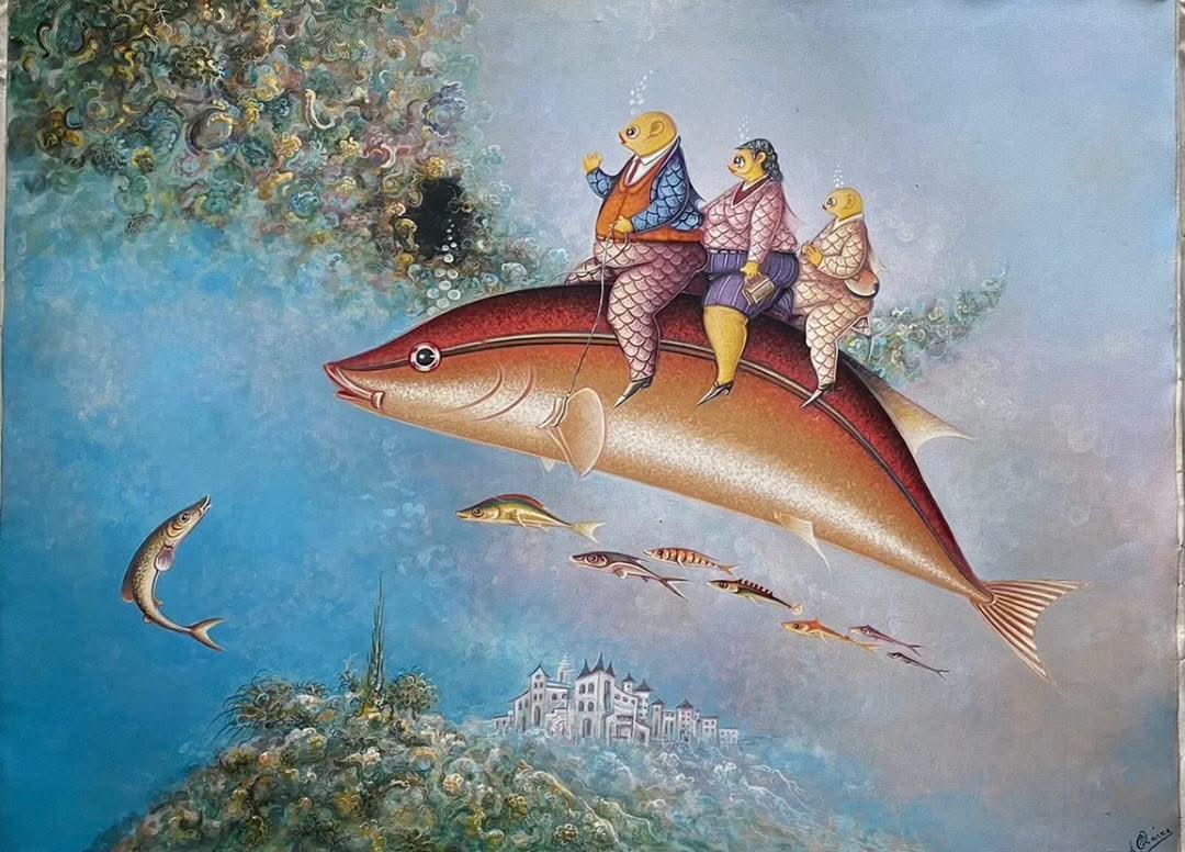 Andre Blaise 30"x40" Ride c2017 Acrylic on Canvas Painting #5JN-HA