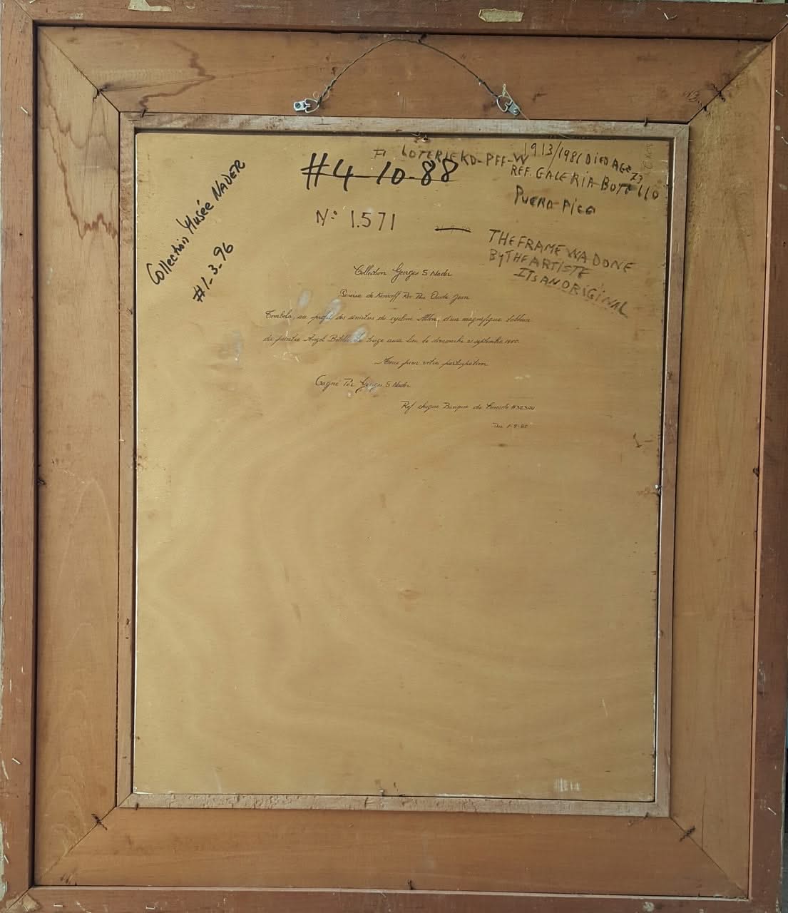 Angel Botello (1913-1986) 30"x24" The Study Oil on Masonite Framed#1-3-96GSN-NY