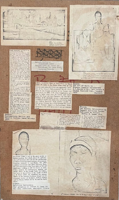 Dieudonne Cedor (1925-2010) 20"x12" Still Life 1971 Oil On Board Unframed #1US-NY