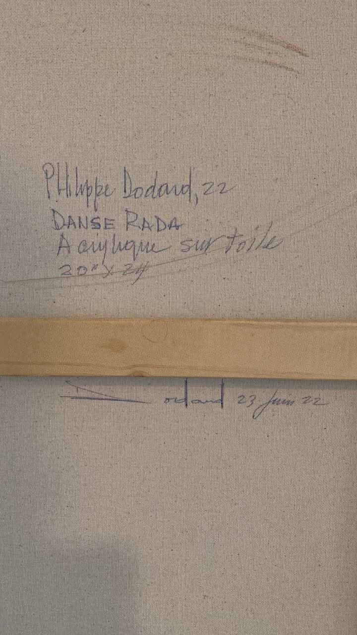 Philippe Dodard 24"x20" DANS RARA 2022 Acrylic on Canvas #18JN-HA