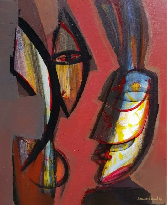 Philippe Dodard 24"x20" Untitled 2018 Acrylic on Canvas #J21-HA