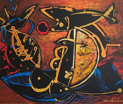 Philippe Dodard 20"x24" CREPUSCULE 2022 Acrylic on Canvas Painting Unframed #17JN-HA