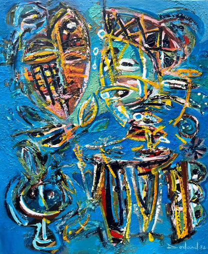 Philippe Dodard 24"x20" DANS RARA 2022 Acrylic on Canvas #18JN-HA