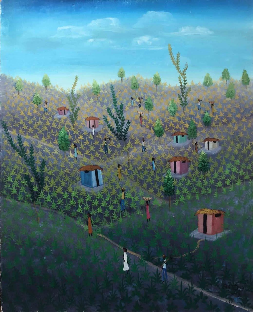 AIDA Dostaly 20"x16" Rural Scene c1980 Oil on Canvas  #5-2-95MFN