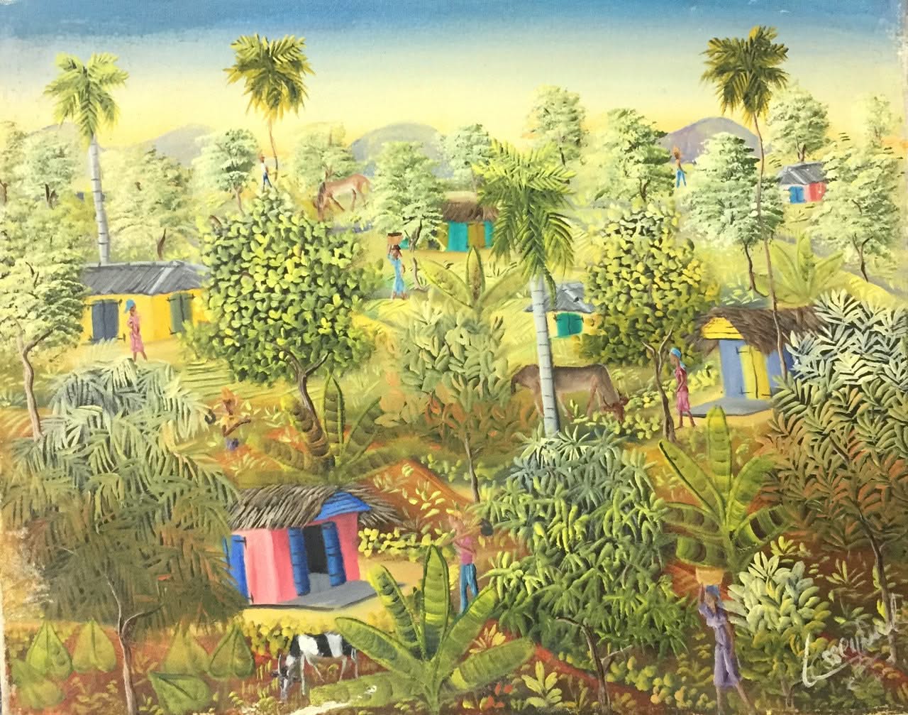 Ossey Dubic  8"x10" Landscape Oil on Canvas #48-3-96GN-HA