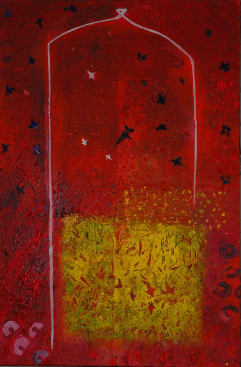 Pascal Smarth 30"x20" Envolee- Etude#3  Acrylic on Canvas 2014