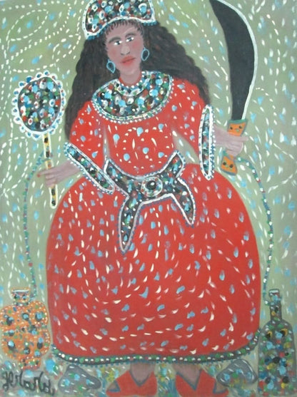 Gerard Fortune 30"x40" Grann Brigitte 2007 Acrylic on Canvas #J54-HA