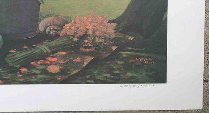 Jean-Claude Legagneur Signed Poster and Limited Edition 22 3/8"x 27 1/4" Limited Edition On Vellum Paper
