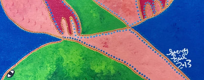 Levoy Exil 24"x16" Spirits and Snakes 2013 Acrylic on Canvas #6MFN