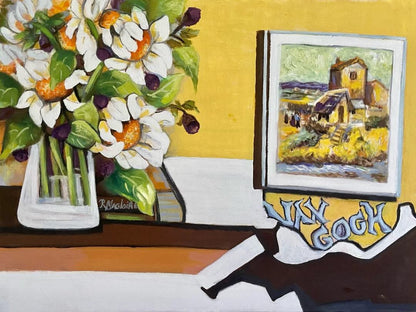 Rolande Magloire 30"x40" Thinking of Van Gogh 2022 Oil on Canvas Painting #8RM