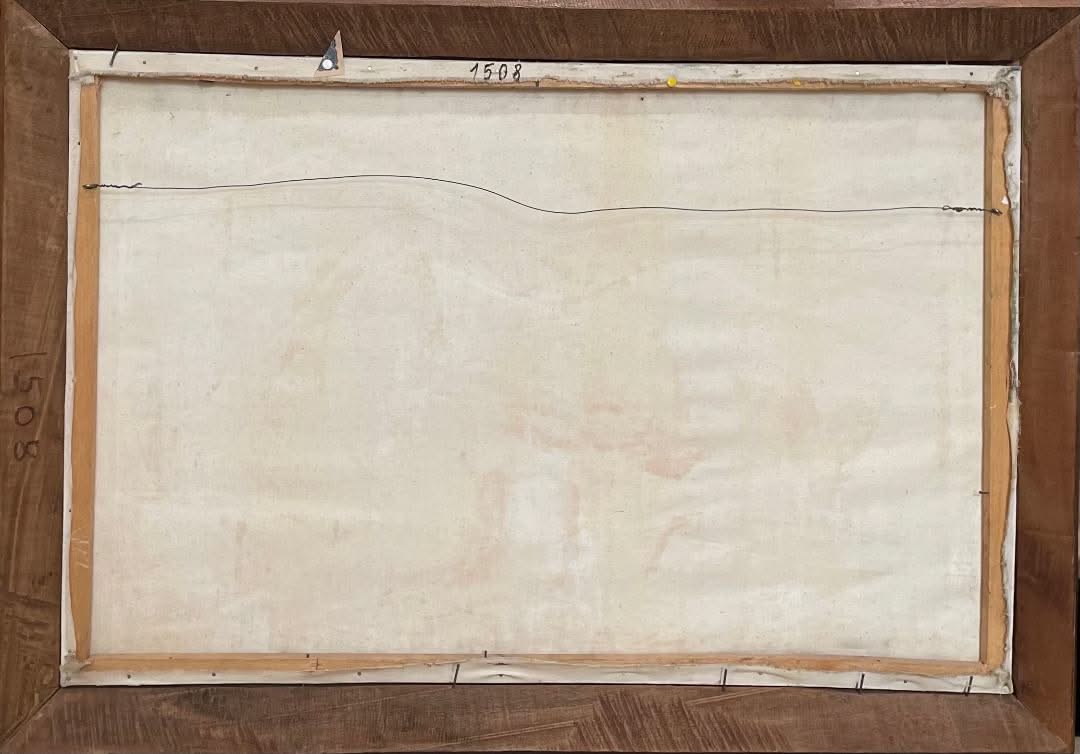 Raymond Malval 24"x36" La Siesta c1965 Oil on Canvas #1LS-NY