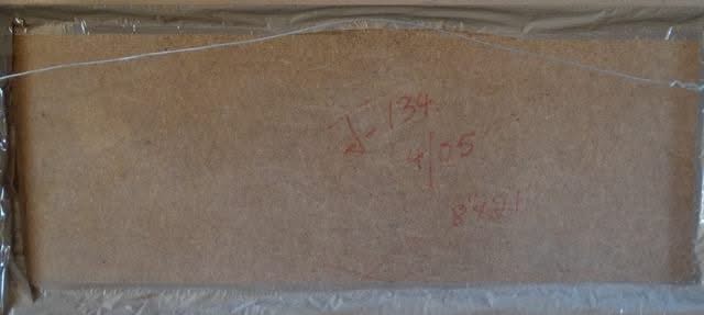 Michele Manuel (1935-2022) 8"x21" Market Days 2005 Acrylic on Canvas Painting #1RP