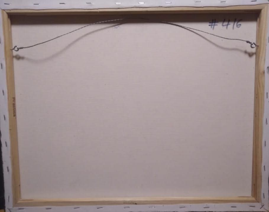 Mimi Desir 16"x20" Maroule/Butterfly Lady 2021 Acrylic on Canvas Painting #3MD