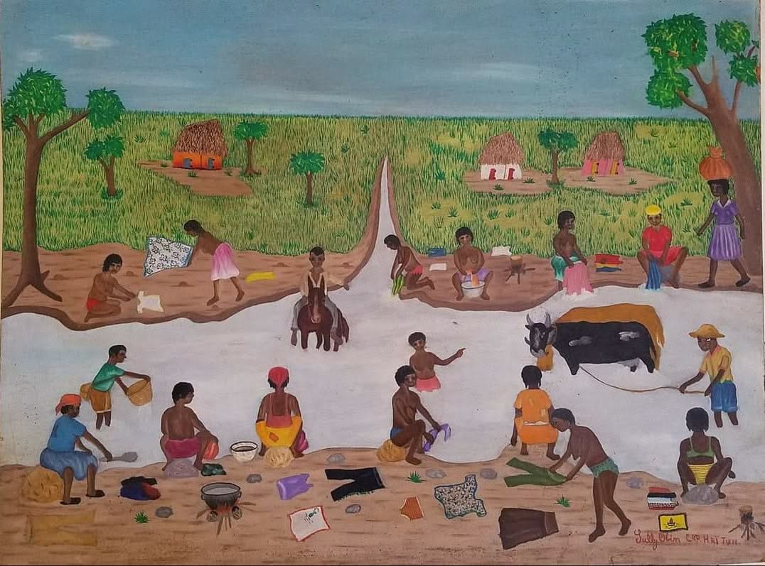 Sully Obin 22"X28" By the River Oil on Masonite #1JN-HA