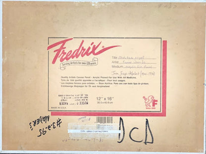 Prince Jean Jo (Haitian, 1948-1996) 12"x16" Flashback To Egypt 1994 Acrylic On Panel Unframed Painting #3MFN