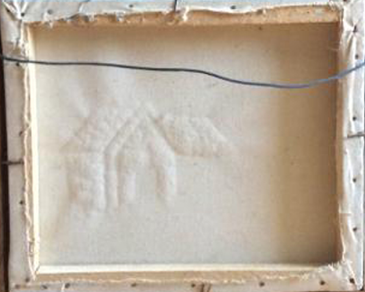 Unknown Artist 10"x12" Rural Scene Mixed Media With Rice On Canvas Unframed Painting #3FC