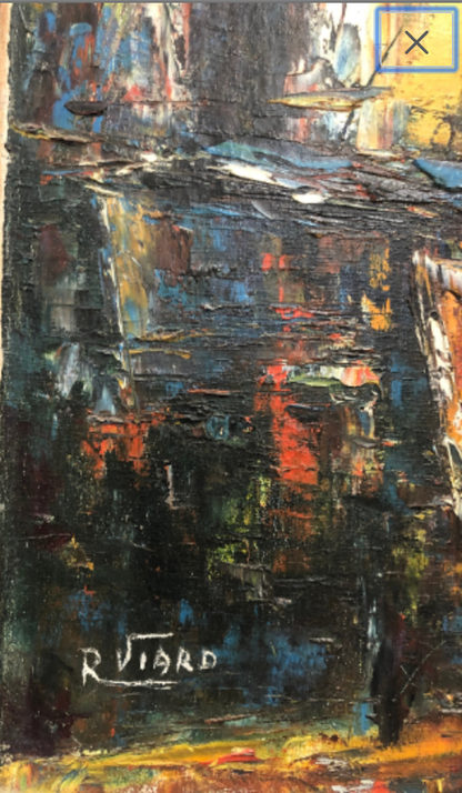 Raoul Viard (1921-1984) 24"x16" Marine Oil on Canvas #1MFN