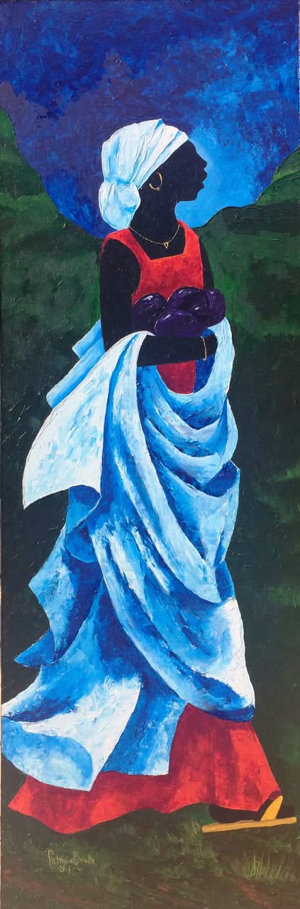 Patricia Brintle 48"x16" Season Cayemite II 2017 Acrylic on Masonite #6PB