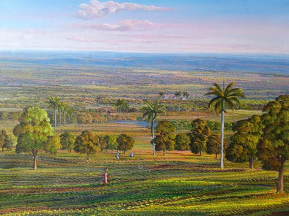 Jean Adrien Seide 36"x48" The Harvest Acrylic on Canvas #1JN-HA