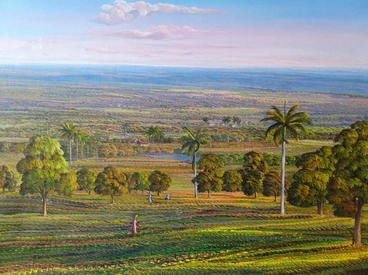 Jean Adrien Seide 36"x48" The Harvest Acrylic on Canvas #1JN-HA