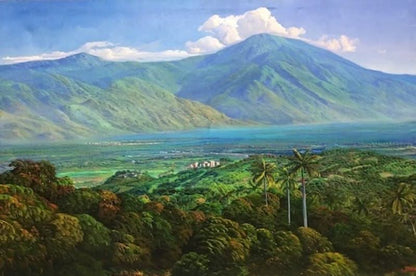 Jean-Adrien Seide 48"x72" Landscape and Mountains Acrylic on Canvas #J75-HA