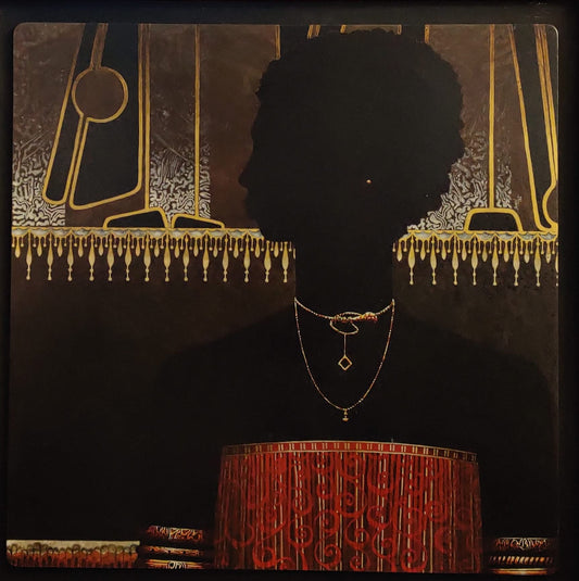 SIMIL (Emilcar Similien) 24"x24" Woman with Jewelry 1982 Acrylic on Masonite #1EB