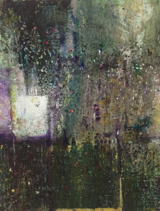 Pascal Smarth 48"x48"  Untitled 2012 Acrylic on Canvas #2304GN-HA