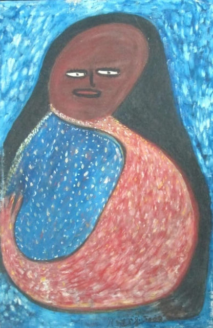 Robert Saint-Brice (1893-1973) 30"x20" Voodoo Spirit Oil on Canvas #J1-HA