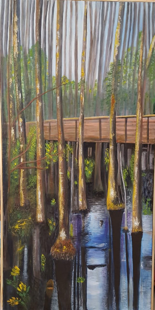 Raymonde Talleyrand 48"x24" Grassy Waters 2018 Acrylic on Canvas #22RT