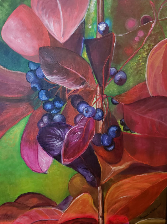 Raymonde Talleyrand 28"x22" Vibrancy in Nature Acrylic on Canvas #22TR