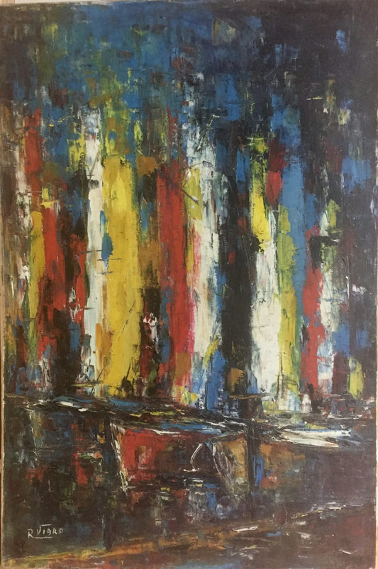 Raoul Viard (1921-1984) 24"x16" Marine Oil on Canvas #1MFN