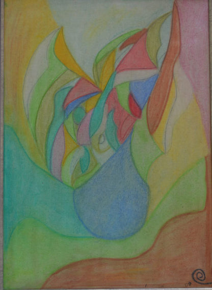 Dimitri Wiener (ASGARD) 24"x30" Companionship Chalk Pastel on Canvas #3CWD