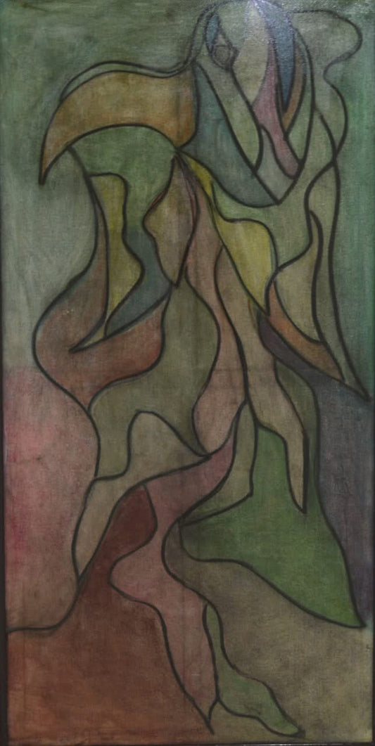 Dimitri Wiener (ASGARD) 25"x72" My Lady Original Chalk Pastel on Canvas #1CWD