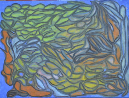 Dimitri Wiener (ASGARD) 36" x 48" Oceano Nox Chalk Pastel on Canvas #5CWD