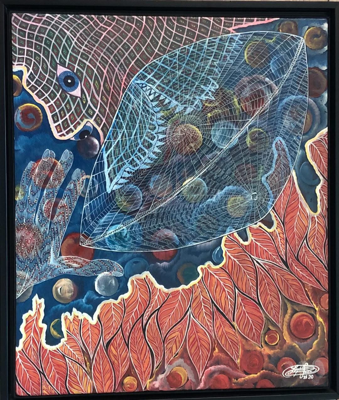 Frantz Zephirin 24"x20" Le Paysage d'Astro-Moidex3  2017 Acrylic on Canvas #1GSN-NY