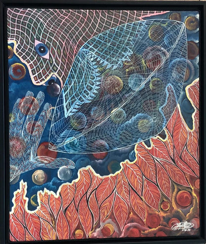 Frantz Zephirin 24"x20" Le Paysage d'Astro-Moidex3  2017 Acrylic on Canvas #1GSN-NY