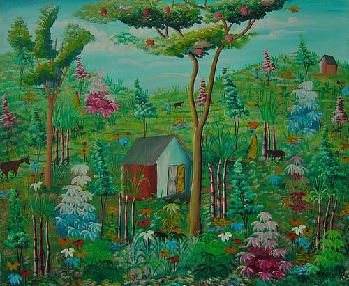 R. Zetrenne  20"x24" Rural Scene Oil on Canvas#1-2-95MFN