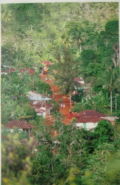 Haitian Postcard: Small Mountain Town in the Region of Grand'Anse du Sud, Haiti